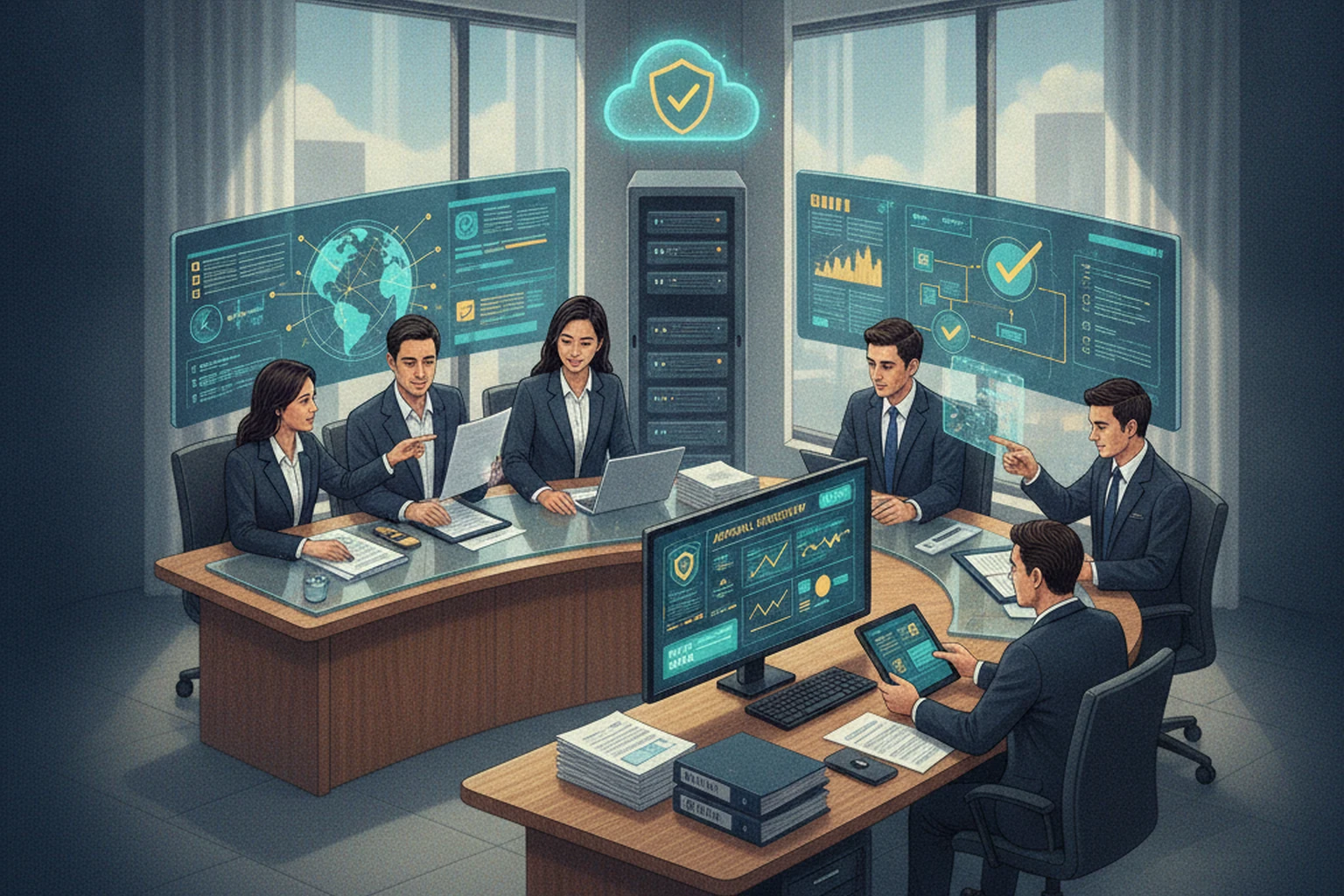 Outsourced Service Delivery: Launch Readiness Review editorial illustration
