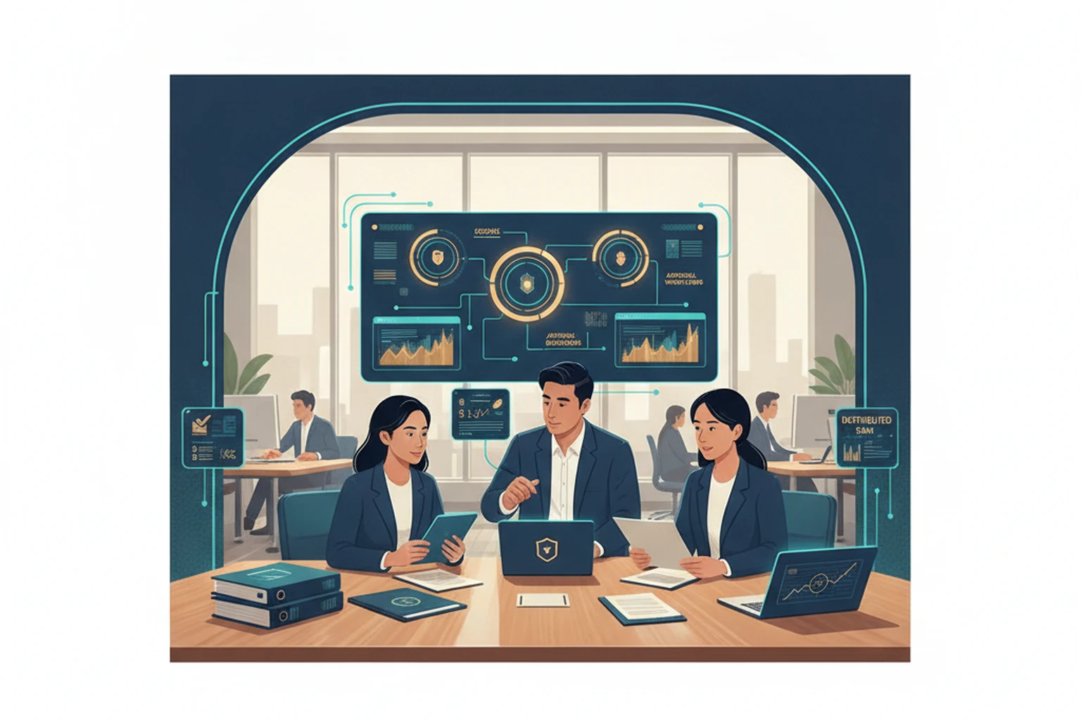 Outsourced Service Delivery: Quality Review Cadence editorial illustration